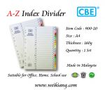 CBE A-Z Index Divider (Paper)(Thick)